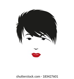 Fashion silhouette woman style, vector illustration 