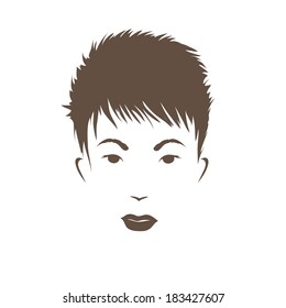 Fashion silhouette woman style, vector illustration 