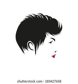 Fashion silhouette woman style, vector illustration 