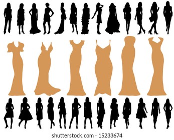 Fashion silhouettes