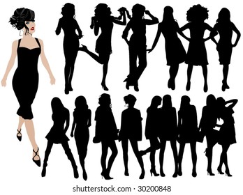 Fashion silhouettes