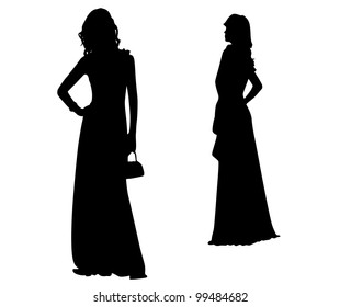 Fashion Silhouettes of girls