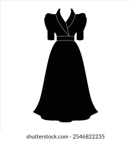 Fashion Silhouettes of Women Dresses – Large Vector Collection
