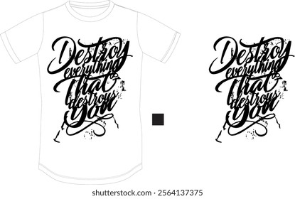 Fashion silk screen shirt print vector