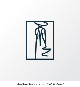 Fashion sketch icon line symbol. Premium quality isolated portrait element in trendy style.