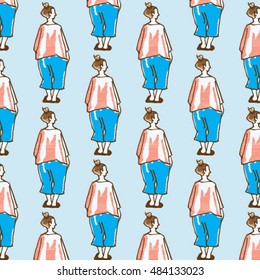 fashion sketch - pattern