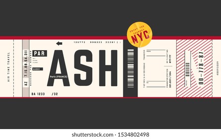 Fashion Slogan In Baggage Tag Style Concept