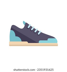Fashion sneaker icon flat vector. Sport shoe. Run design isolated