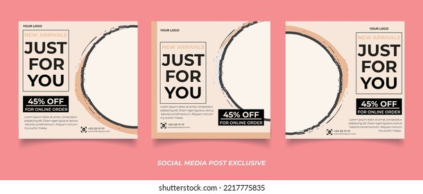 Fashion social media banner set