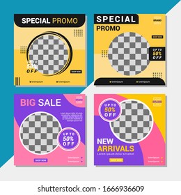 Fashion Social Media Banner Template Collection with Unique Style