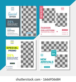 Fashion Social Media Banner Template Collection with Unique Style