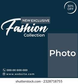 Fashion social media and Instagram post template banner