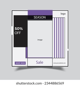 Fashion Social Media Post Sale Banner Design