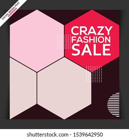 Fashion social media post template