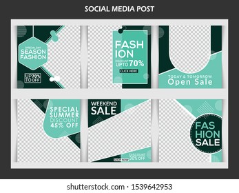 Fashion social media post template