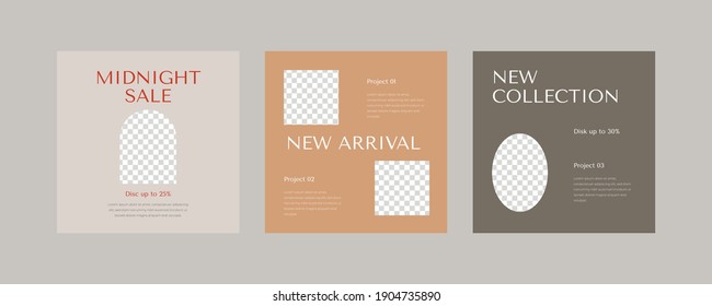 Fashion social media post template.