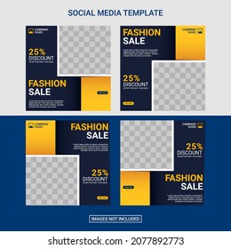 Fashion social media post template