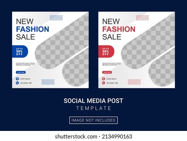 fashion social media post template