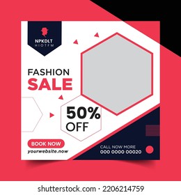 Fashion social media post template