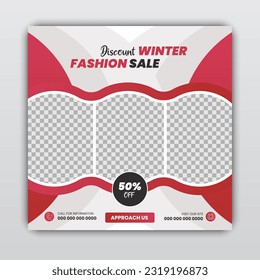 fashion social media post template
