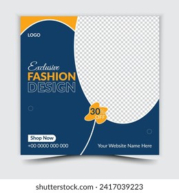 Fashion Social Media Post Template Design Is Essential to Grow Business. So It Is Inevitable For The Success Of The Company.
