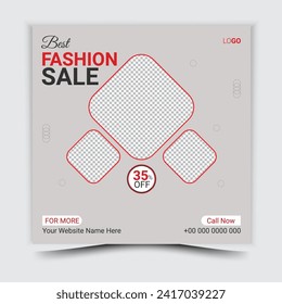 Fashion Social Media Post Template Design Is Essential to Grow Business. So It Is Inevitable For The Success Of The Company.
