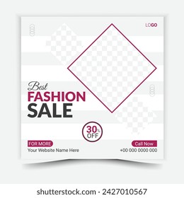 Fashion Social Media Post Template Design Is Essential to Grow Business. So It Is Inevitable For The Success Of The Company.
