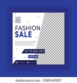 Fashion Social Media Promotion Banner Template. EPS 10