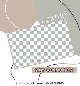 Fashion social media template Vector illustration