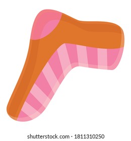 Fashion sock icon. Cartoon of fashion sock vector icon for web design isolated on white background