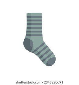 Fashion Sock Symbol flacher Vektorgrafik. Sport-Kollektion. Schmutzige Socke einzeln