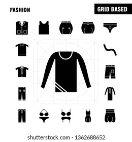 Fashion Solid Glyph Icons Set For Infographics, Mobile UX/UI Kit And Print Design. Include: Hair Dryer, Hair Dresser, Hairs, Collection Modern Infographic Logo And Pictogram. - Vector