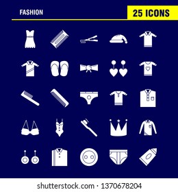 Fashion Solid Glyph Icons Set For Infographics, Mobile UX/UI Kit And Print Design. Include: Watch, Time, Hours, Minutes, Camera, Collection Modern Infographic Logo and Pictogram. - Vector