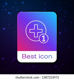Fashion space background with Add user sign icon. Add friend symbol