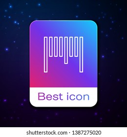 Fashion space background with Barcode vector icon, label symbol.