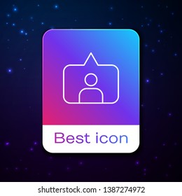 Fashion space background with Subscribe icon symbol
