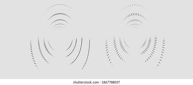Fondo del material de textura de punto vectorial esférico de moda