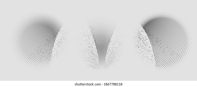 Fondo del material de textura de punto vectorial esférico de moda
