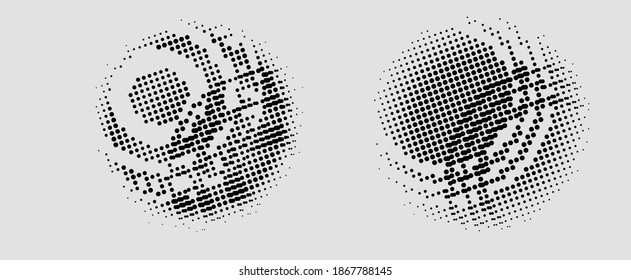 Fashion spherical vector dot texture material background