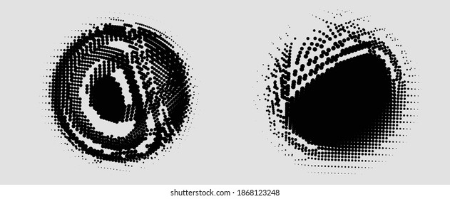 Fondo del material de textura de punto vectorial esférico de moda