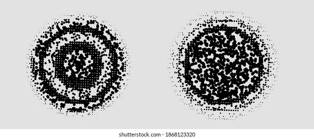 Fondo del material de textura de punto vectorial esférico de moda