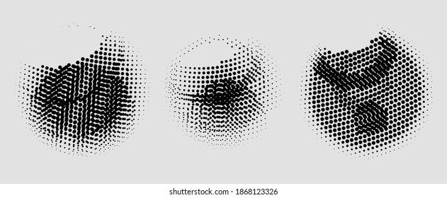Fondo del material de textura de punto vectorial esférico de moda