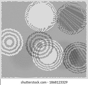 Fondo del material de textura de punto vectorial esférico de moda