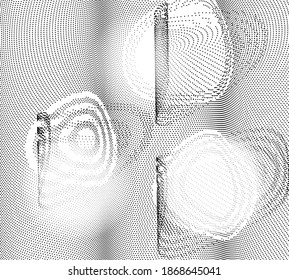 Fondo del material de textura de punto vectorial esférico de moda