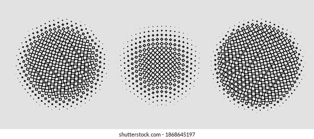 Fondo del material de textura de punto vectorial esférico de moda