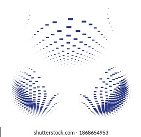 Fondo del material de textura de punto vectorial esférico de moda