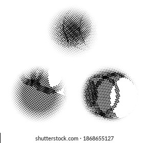 Fondo del material de textura de punto vectorial esférico de moda