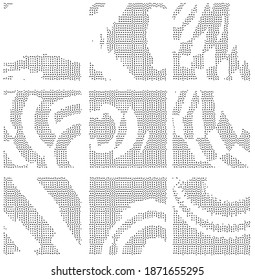 Fondo del material de textura de punto vectorial esférico de moda