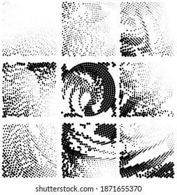 Fondo del material de textura de punto vectorial esférico de moda