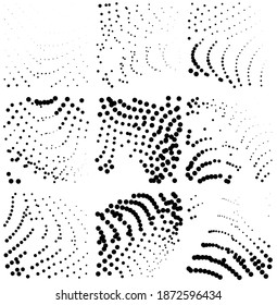 Fashion spherical vector dot texture material background